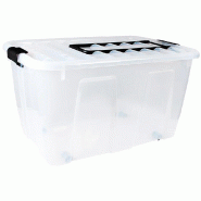 Plast team Boîte de rangement HOME BOX, roulettes & poignée - plastique 5706773222704 Plast team Boîte de rangement HOME BOX, roulettes & poignée - plastique 5706773222704