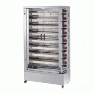 Rôtissoire verticale à gaz 8 broches 48 poulets - Réf 840-EKO - compacte et fiable Rôtissoire verticale à gaz 8 broches 48 poulets - Réf 840-EKO - compacte et fiable