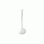 Suspension en verre soufflé blanc satiné, diamètre 40 cm, structure en métal, 2 ampoules E27 60 W max, design moderne et élégant - Perenz - blan
