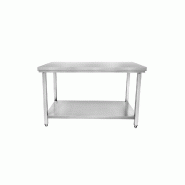 Table en inox avec sous tablette - P700 mm - H850 mm - L1000 mm - STTF107_0