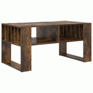 VidaXL Table basse Chêne fumé 92 x 49,5 x 45 cm Bois d'ingénierie Modèle Orion Master Nova - 8000112