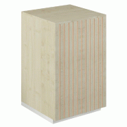 Angle de comptoir Vertigo T03 MDF naturel et érable 60x60x93 cm