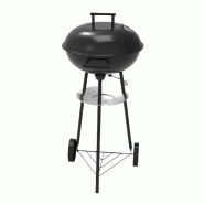 Barbecue portable au charbon de bois Chasico en acier avec couvercle Ø435mm - GSC 401000005