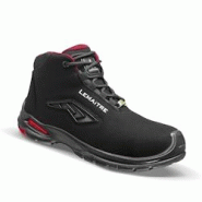 Baskets de sécurité montantes antistatiques - RILEY HIGH S3 noir/rouge T.45 - Lemaitre - Textile 3D micro aéré Baskets de sécurité montantes antistatiques - RILEY HIGH S3 noir/rouge T.45 - Lemaitre - Textile 3D micro aéré