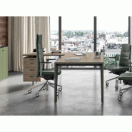 Bureau de direction avec retour et caisson design Bureau de direction avec retour et caisson design