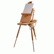 Chevalet de peinture avec accessoires - peintures et toile Chevalet de peinture avec accessoires - peintures et toile