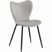 CLP Chaise de salle à manger Maika Gris/Tissu - gris textile 326359 CLP Chaise de salle à manger Maika Gris/Tissu - gris textile 326359