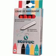 Craie de marquage boîte avec 12 un.En rouge sans emballage papier 12 pièces/boîte SOPPEC Craie de marquage boîte avec 12 un.En rouge sans emballage papier 12 pièces/boîte SOPPEC