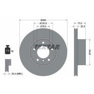 Disque de frein Textar 92238503 - ventilé de l'intérieur, conditionnement boîte de 1 disque Disque de frein Textar 92238503 - ventilé de l'intérieur, conditionnement boîte de 1 disque