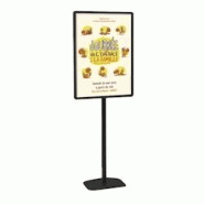 Edimeta Porte-affiches / Porte-messages Cadro-Clic® 70 x 100 cm sur pied H 180 cm noir - noir aluminium 214007NR Edimeta Porte-affiches / Porte-messages Cadro-Clic® 70 x 100 cm sur pied H 180 cm noir - noir aluminium 214007NR