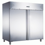 Gasfrit – Armoire Réfrigérée 2 Portes, Acier Inoxydable, 1340 x 710 x 2010 mm, avec Serrure, 800 L - gris inox gf800snack