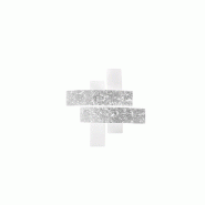 Gea Luce Petit Plafonnier Lara Verre Blanc, Feuilles Argent, 50X50Cm, 2Xe27 Max 52W, Style Moderne, Ampoules Non Incluses, Ip20 - argenté 80000000891