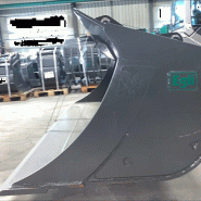 Godet de talutage tiltrotateur Egli EHL-TR 160-2500 So - OilQuick OQ 70 - 2500 mm - 1470 l