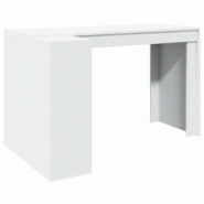 Helloshop26 - Bureau table poste de travail meuble d'ordinateur informatique étude 123,5 x 73,5 x 75 cm bois d'ingénierie blanc 02_0023509 - 3000214 Helloshop26 - Bureau table poste de travail meuble d'ordinateur informatique étude 123,5 x 73,5 x 75 cm bois d'ingénierie blanc 02_0023509 - 3000214