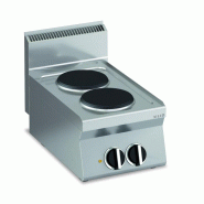 KBS Gastrotechnik KBS Cuisinière électrique avec 2 plaques rondes Table prête à raccorder 400V 5,2 kW - 10211308