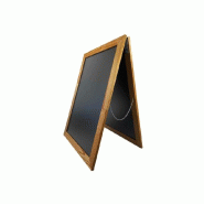 Panneau trottoir large - Dimension 1090 x 730 mm - Cadre bois PEFC - Écriture sur deux faces_0