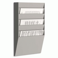 Paperflow trieur horizontal 6 cases a4, coloris gris - dimensions l31,1 x h50,2 x p7,9 cm