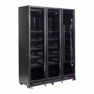 Réfrigérateur 3 portes en verre noir nap-1200 l1600 7455.1920 COMBISTEEL