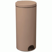 ROSSIGNOL Poubelle à pédale 30 L Moka - Élora - 035-1158763
