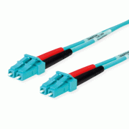 TELEGÄRTNER Panneau de brassage FO 2x G50/125 OM3 , 1x LC Duplex - 1x LC Duplex , turquoise, 1 m_0