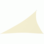 VidaXL Voile de parasol tissu oxford triangulaire 4x5x6,4 m crème Modèle Terrasse Epsilon Prime - beige 135239