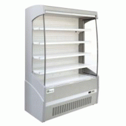 A.C.L - Vitrine réfrigérée murale DELTA avec rideau de nuit L.1330 mm - inox MM297892 A.C.L - Vitrine réfrigérée murale DELTA avec rideau de nuit L.1330 mm - inox MM297892