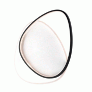 BeLight Amy Plafonnier Noir Et Blanc En Métal Et Aluminium Avec Led Cct Intégrées + Télécommande L.55X46 Bl307-Pbc-Gr - blanc 8057724581959