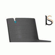 Chaise de conférence Mork avec pied chromé. - Anthracite_1