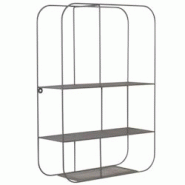 Décoshop26 - Étagère murale en forme rectangle avec 3 étagères en métal gris chic et pratique ETA05035 - gris 3000515369606 Décoshop26 - Étagère murale en forme rectangle avec 3 étagères en métal gris chic et pratique ETA05035 - gris 3000515369606