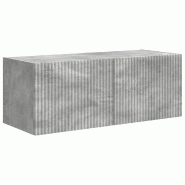 Helloshop26 - Meuble TV mural moderne pratique avec étagères murales 78,5 x 31 x 29,5 cm en bois d'ingénierie béton 02_0054905 - Bois massif 30002