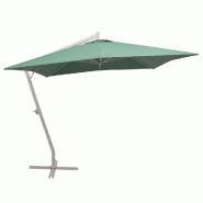 Helloshop26 - Parasol 300 x 300 cm poteau en aluminium vert 02_0008034 - 3000430282721