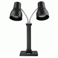 Lampe chauffante double sur pied Buffalo noir mat 2x250 W | Buffalo - JA868