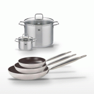 Lot de 3 Poêles 24/28/32 cm Elo Bistro Line et 2 Faitouts 16/26 cm Elo - gris 3176239969047
