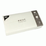 PAPSTAR 150 Serviettes "DAILY Collection" 1/8-pli 32 cm x 32 cm blanc - blanc papier 89648