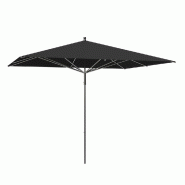 Parasol pour terrasse Pro Moorea rect.250x200cm - armature+toile+housse-noir
