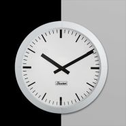 Profil 960 - Horloge analogique intérieure - piles 1,5V - réceptrice DHF - boîtier blanc - affichage heure-minute - BODET