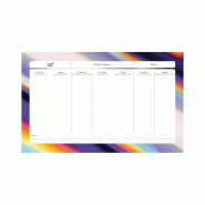 Quo Vadis - Sous-main perpétuel à feuillets - Multilingue - Iconique - Multicolore - Perpétuel - 16,5x26,5 cm - Papier Clairefontaine blanc - multi