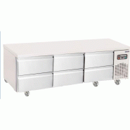 Soubassement réfrigéré 6 tiroirs GN1/1 Iberna UGN3-SH-DZ-6D-W-R290