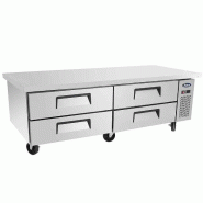 Soubassement réfrigéré positif tropicalisé 4 tiroirs L 1840 mm Atosa