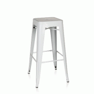 Tabouret de bar VANTAGGIO HIGH métallique blanc hjh OFFICE - blanc métal 645012 Tabouret de bar VANTAGGIO HIGH métallique blanc hjh OFFICE - blanc métal 645012