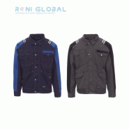Veste de travail industrie quatre saisons en coton - Arizona Payper - Blouson avec inserts bicolores et passepoils réfléchissants_0
