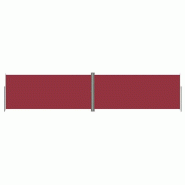 VidaXL Auvent latéral rétractable Rouge 220x1000 cm Modèle Boréal Élégance Pro - 318053