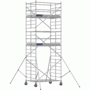 Échafaudage roulant aluminium DOCKER 150 version lisses - Hauteur de travail : 6,90 m - DUARIB - 7220050 Échafaudage roulant aluminium DOCKER 150 version lisses - Hauteur de travail : 6,90 m - DUARIB - 7220050