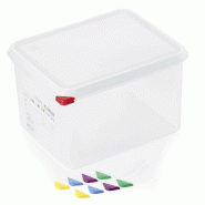 Bac GN 1/2 polypropylène H 200 mm 12,5 ltr avec couvercle GN 86 lot de 6 - Was Germany - 4044925166454