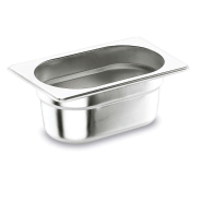 Bac GN Gastro 1/4 Inox - Hauteur 100 mm - Empilable et Résistant_0