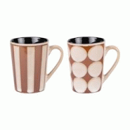 Coffret de 2 mugs Shelby 55 cl - Décoré Rond Grès Table Passion 13x9.5 cm - multicolore Grès 3106232282461 Coffret de 2 mugs Shelby 55 cl - Décoré Rond Grès Table Passion 13x9.5 cm - multicolore Grès 3106232282461