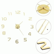 Décoshop26 - Horloge murale 3D Design moderne 100 cm XXL Doré DEC022271 - 3001309269607 Décoshop26 - Horloge murale 3D Design moderne 100 cm XXL Doré DEC022271 - 3001309269607