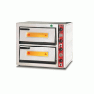 Four à pizza électrique – 4+4 pizzas Ø 25 cm – avec thermomètre – 79 x 83 cm – Réf. AKS-SGS-PO-5252-DE-T - AKS-SGS-PO-5252-DE-T