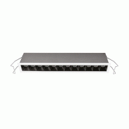 Gea Luce Spot Encastrable Gfa 20W Led 3000K, Optique Anti-Éblouissement, Structure En Aluminium Noir Et Blanc Brillant, Ip20, Classe Ii - Gealuce - b