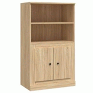 Helloshop26 - Buffet bahut commode armoire meuble de rangement organisateur cuisine salle de séjour salon haut sonoma 60 x 35,5 x 02_0034076 - 300021_0